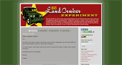 Desktop Screenshot of landcruiser-experiment.net